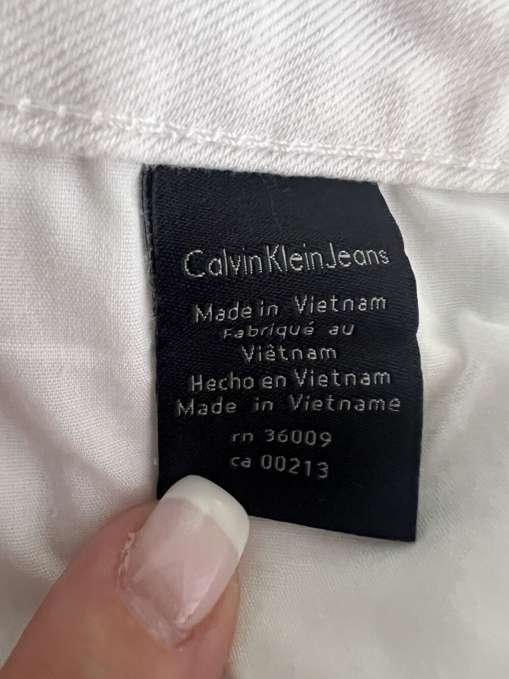 Calvin Klein Ultimate Skinny White Jeans Womens 8/29 Stretch Short 27" Inseam - Picture 2 of 15